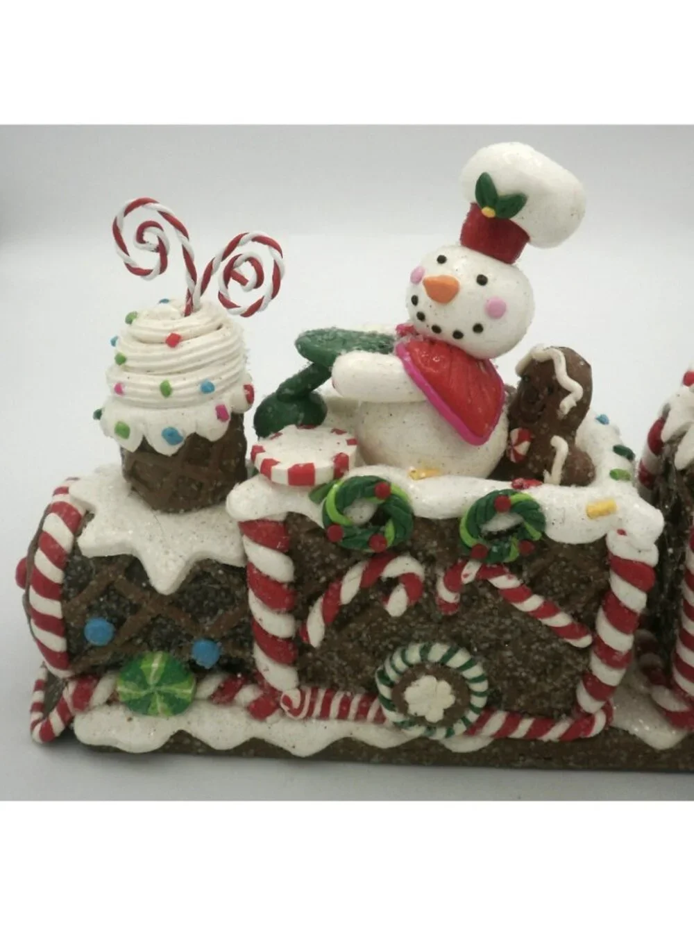 St. Nicholas Square Gingerbread Joy Christmas Train Tabletop Decoration